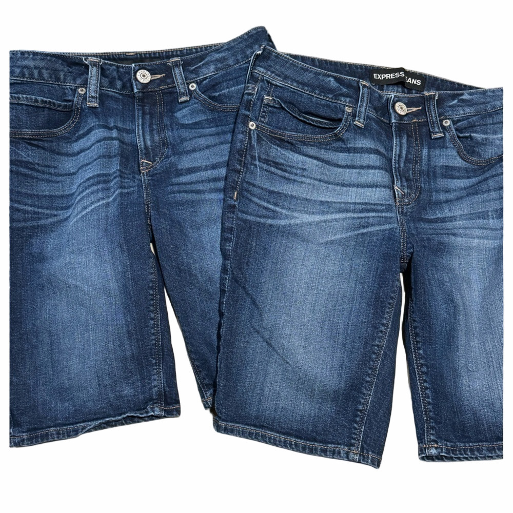 Express Blue Jean Shorts Bundle Size 00 0